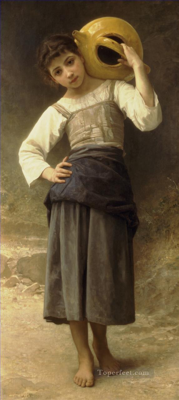Jeune fille allant a la fontaine Realismo William Adolphe Bouguereau Pintura al óleo